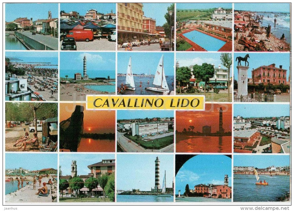 Cavallino Lido - Venezia - Veneto - CAV 80 - Italia - Italy - sent from Italy to Germany 1987 - JH Postcards