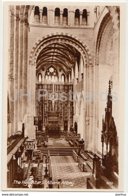 St. Albans Abbey - The High Altar - 8120 - United Kingdom - England - used - JH Postcards