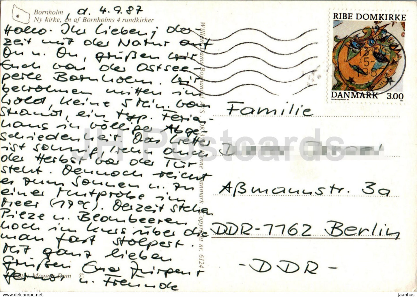 Bornholm - Ny kirke - new church - 1987 - Denmark - used