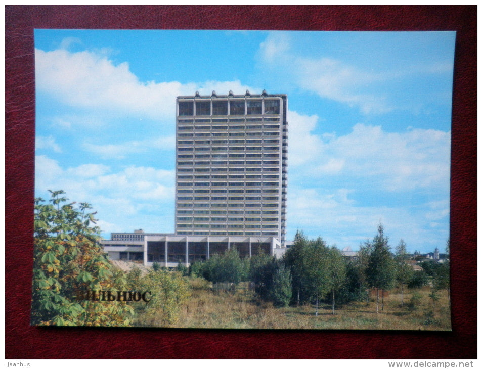 Lithuania hotel - Vilnius - 1984 - Lithuania USSR - unused - JH Postcards