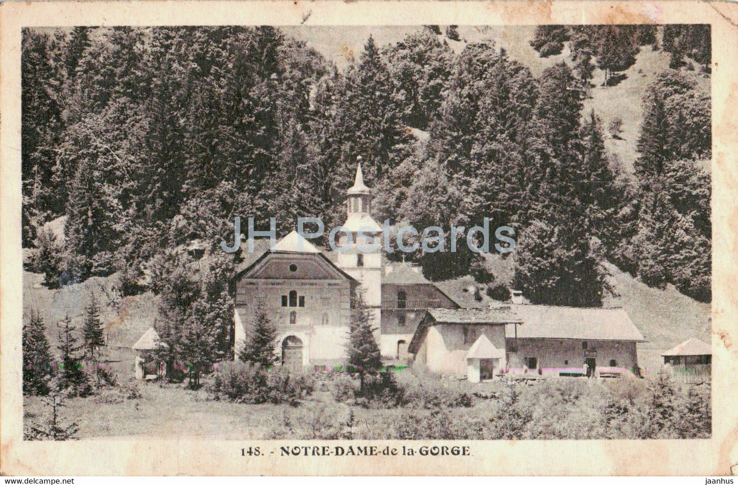 Notre Dame de la Gorge - 148 - old postcard - France - used - JH Postcards