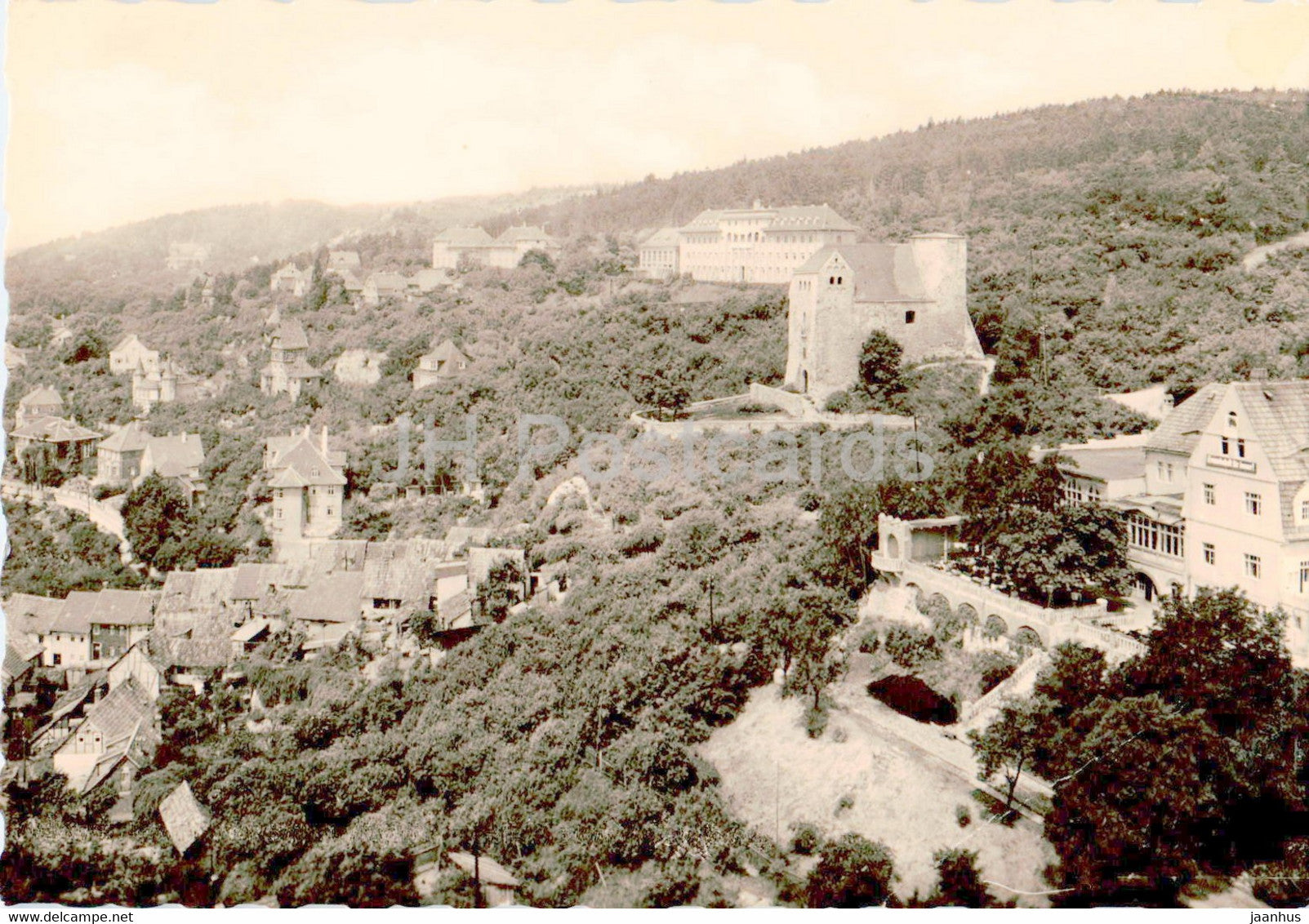 Solbad Frankenhausen - Blick zum Weinberg - old postcard - 1961 - Germany DDR - used - JH Postcards