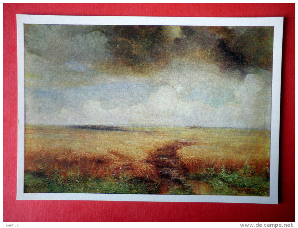 painting by Alexei Savrasov - Rye , 1881 - russian art - unused - JH Postcards
