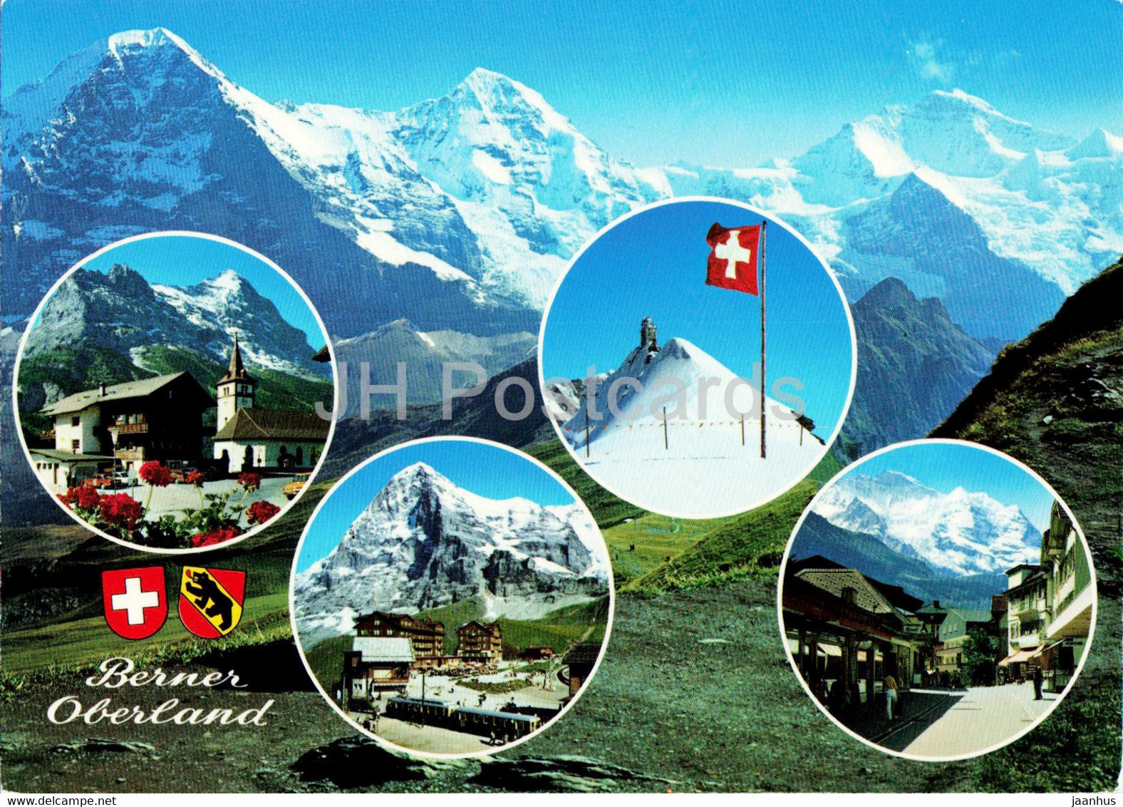 Berner Oberland - Eiger Monch Jungfrau - Grindelwald - Kleine Scheidegg - Jungfraujoch - Switzerland - unused - JH Postcards