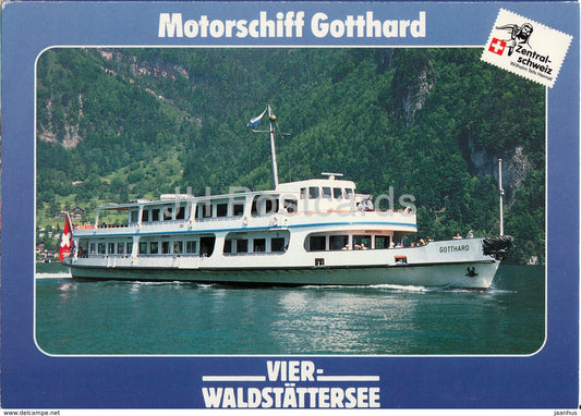 Vierwaldstattersee - Motorschiff Gotthard - passenger ship - MS - Switzerland - unused - JH Postcards