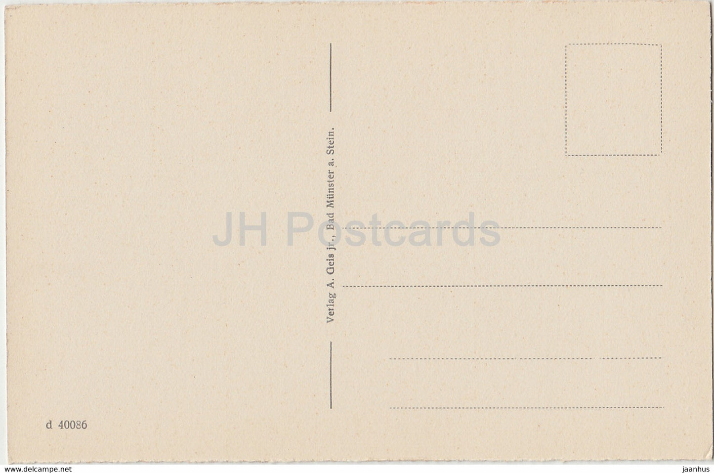 Bad Munster a Stein - Nahetal und Eisenbahnbrücke - 40086 - alte Postkarte - Deutschland - unbenutzt