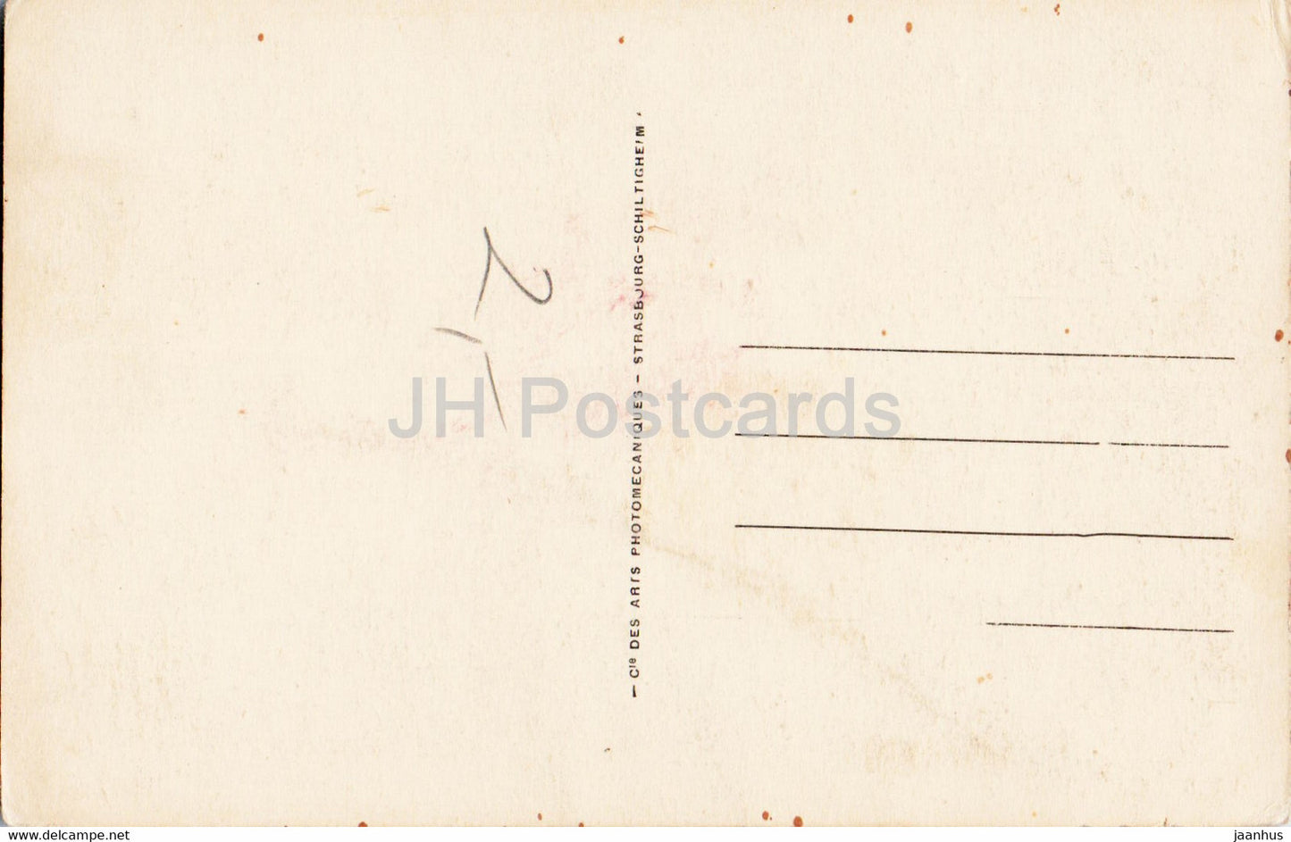 Carteret - La Plage - beach - 3 - old postcard - France - unused