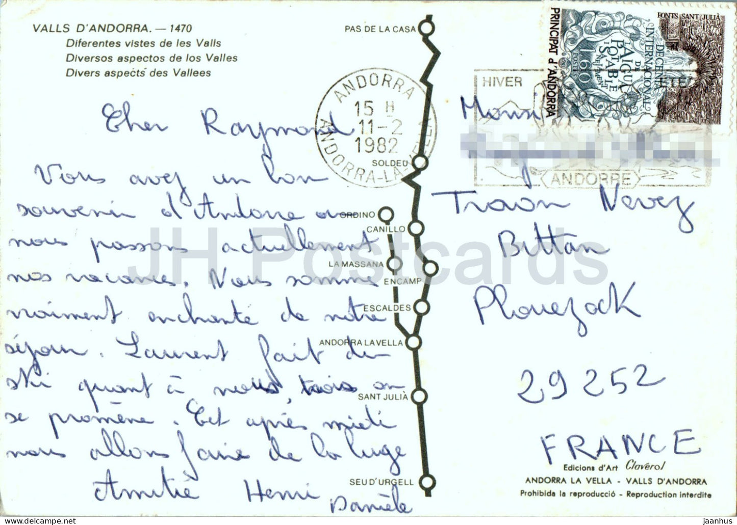 Valls D'Andorra - Différentes vues - multiview - 1470 - 1982 - Andorre - d'occasion 