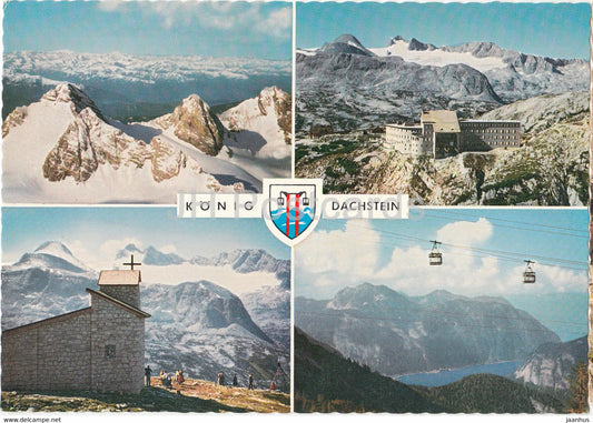 Konig Dachstein 3000 m - Hoher Dachstein - Berghaus Krippenstein 2100 m - Kripensteinkapelle - Austria - unused - JH Postcards
