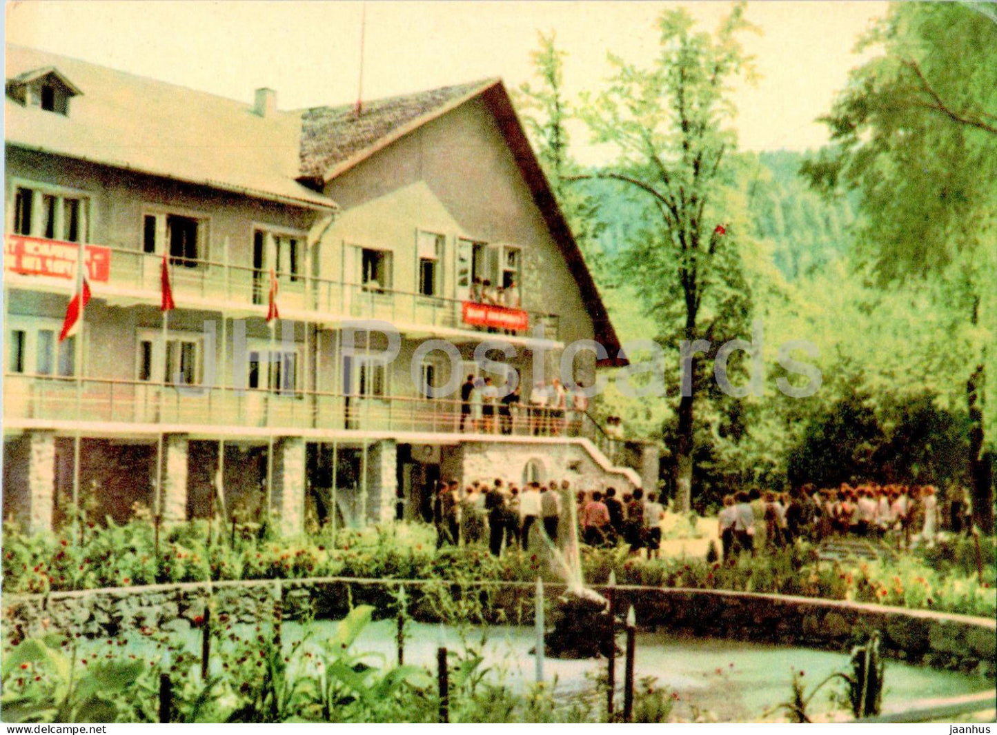 Carpathian Mountains - Nevitzkoye - International tourist students camping - 1967 - Ukraine USSR - unused - JH Postcards