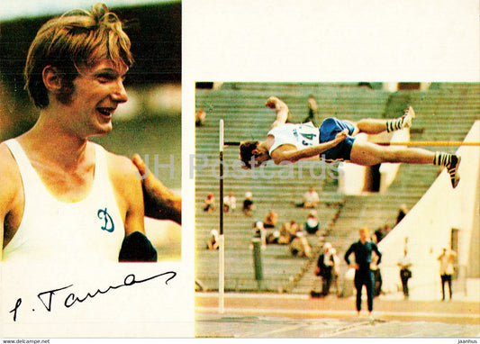 Juri Tarmak - high jump - athletics - Soviet champions - sports - 1974 - Russia USSR - unused - JH Postcards