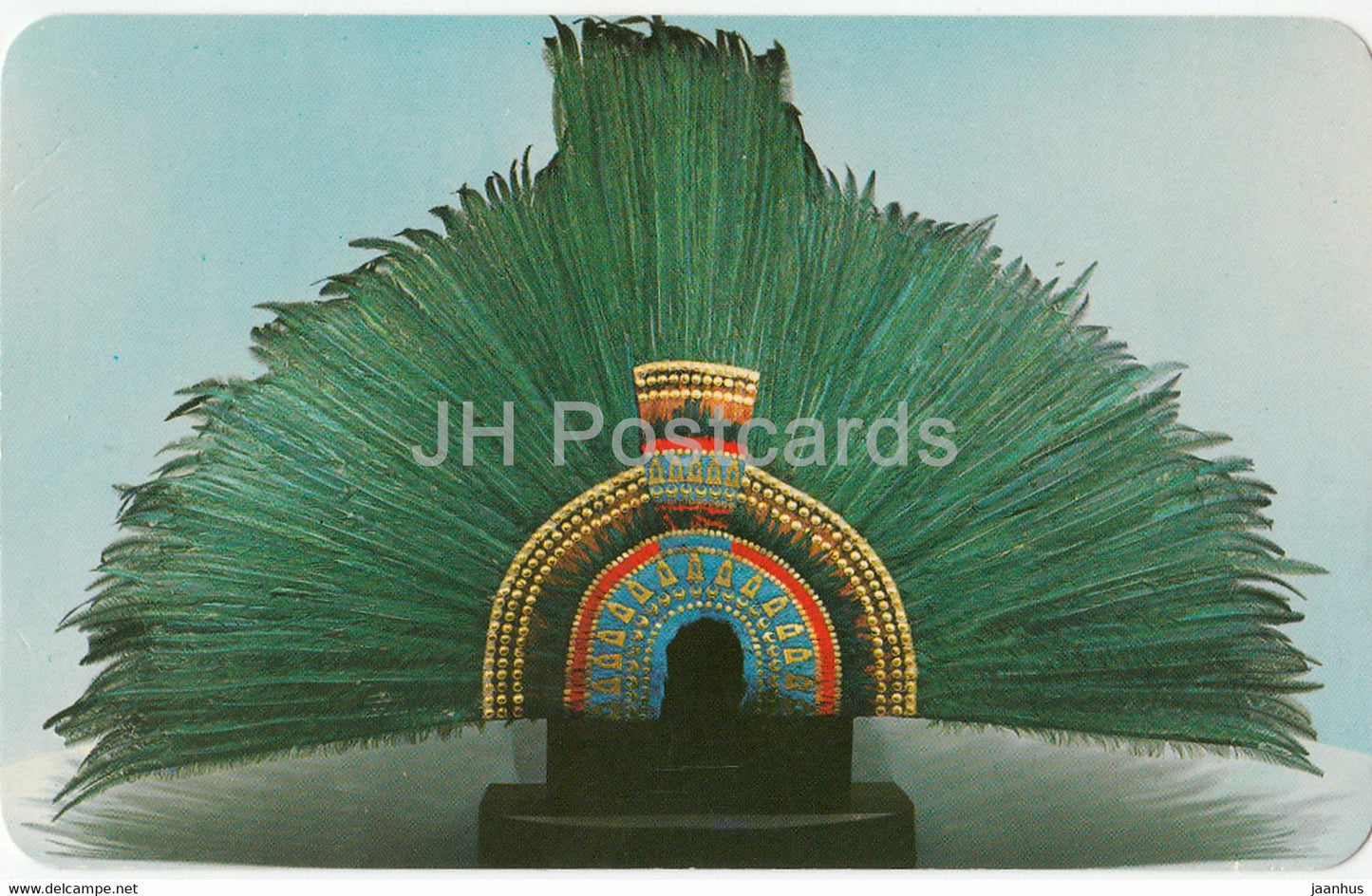 Penacho de Moctezuma - Moctezuma's Headdress - Museo National de Antropologia e Historia - Mexico - unused - JH Postcards
