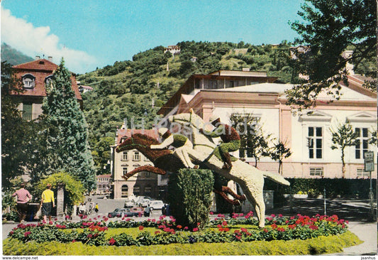 Merano - Meran - passeggiata - Promenade - horse - Italy - unused - JH Postcards