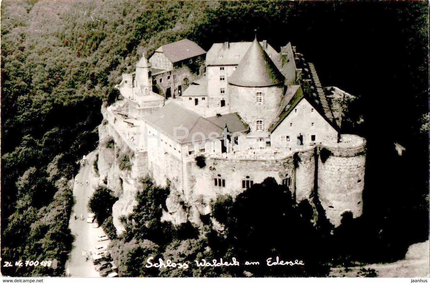 Schloss Waldeck - Edersee - castle - old postcard - Germany - used - JH Postcards