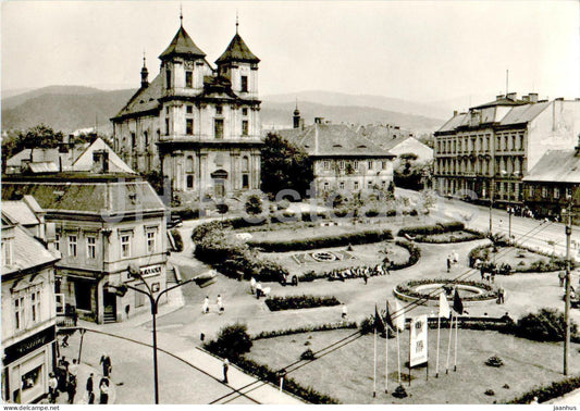Litvinov - Namesti Budovatelu - Builder Square - 1967 - Czech Repubic - Czechoslovakia - used - JH Postcards