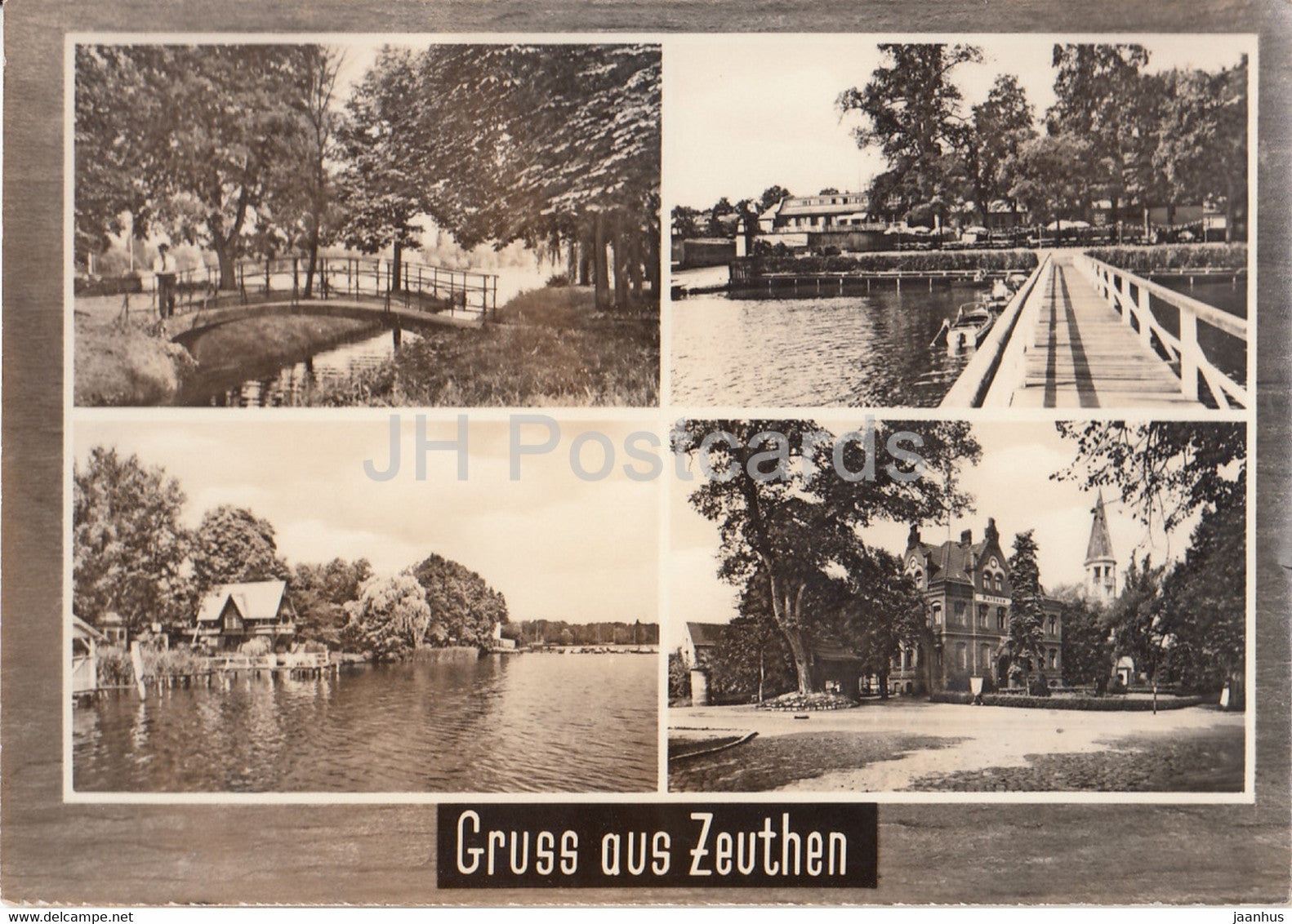 Gruss aus Zeuthen - multiview - Germany - unused - JH Postcards