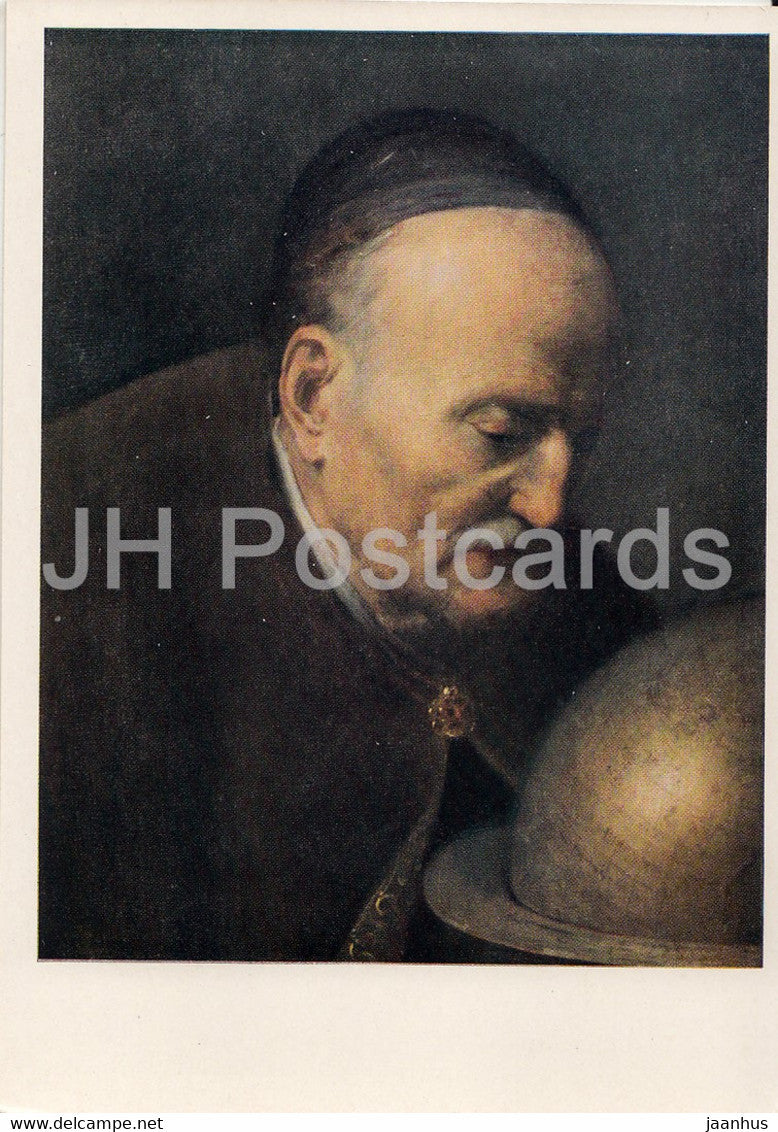 painting by Gerrit Dou - Astronomer - Dutch art - 1964 - Russia USSR - unused - JH Postcards