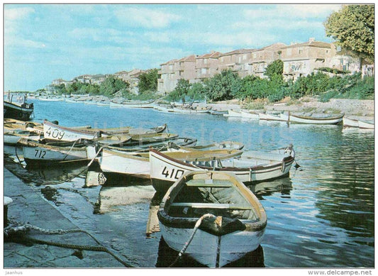 port - 1 - boat - Sozopol - 4176 - Bulgaria - unused - JH Postcards