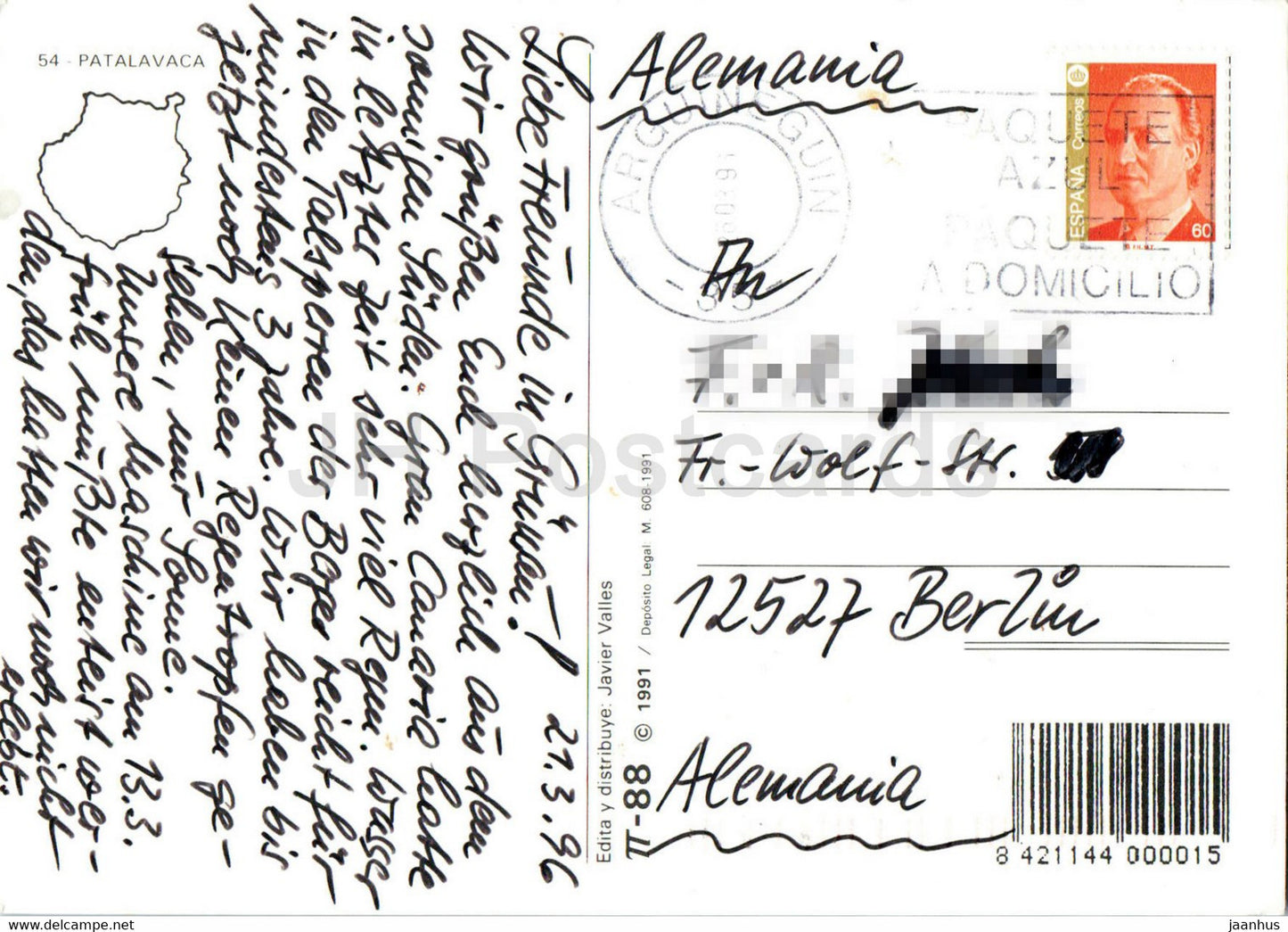 Patalavaca - Gran Canaria - plage - hôtel - 54 - 1996 - Espagne - occasion