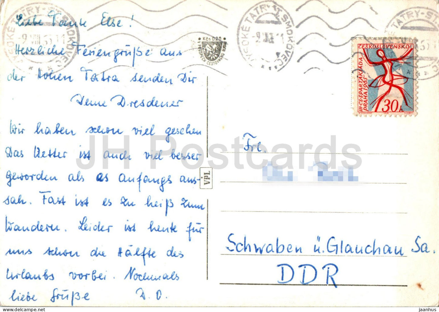 Vysoke Tatra - Hautes Tatras - Rysy - Strbske Pleso - multiview - 1966 - Slovaquie - Tchécoslovaquie - d'occasion