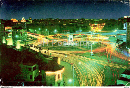 Istanbul - Taksim square night view - Keskin Color - Turkey - used - JH Postcards