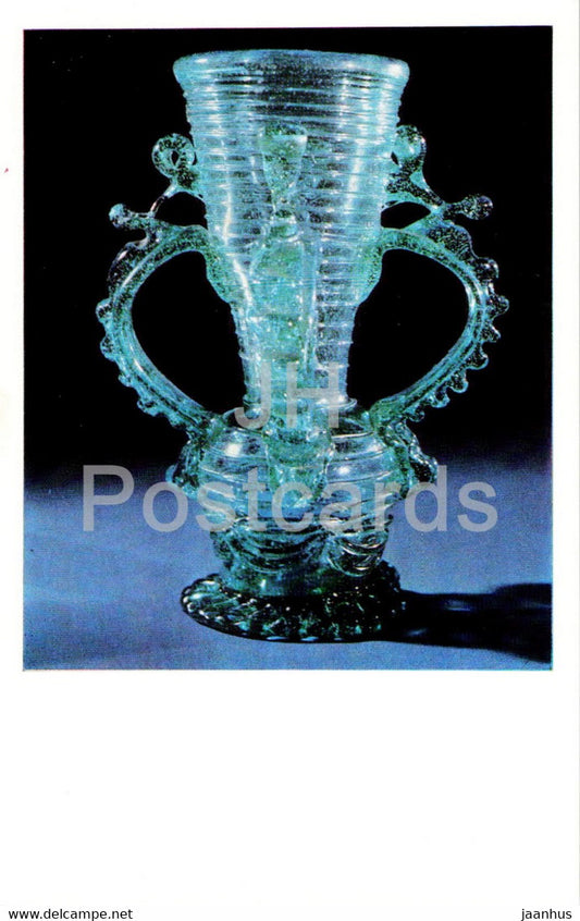 Four handled vase - Spanish Glass in Hermitage - Spanish art - 1970 - Russia USSR - unused - JH Postcards