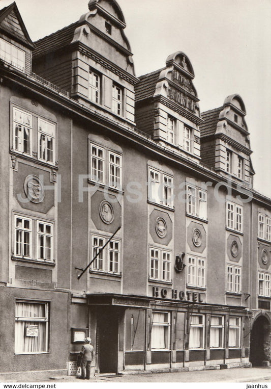 Saalfeld - hotel Anker - Historische Gaststatten - Historical Restaurants - DDR Germany - unused - JH Postcards