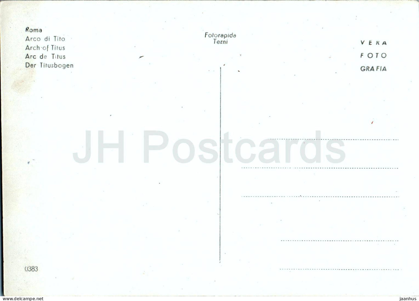 Roma - Rome - Arco di Tito - Arch of Titus - ancient world - 0383 - Italy - unused