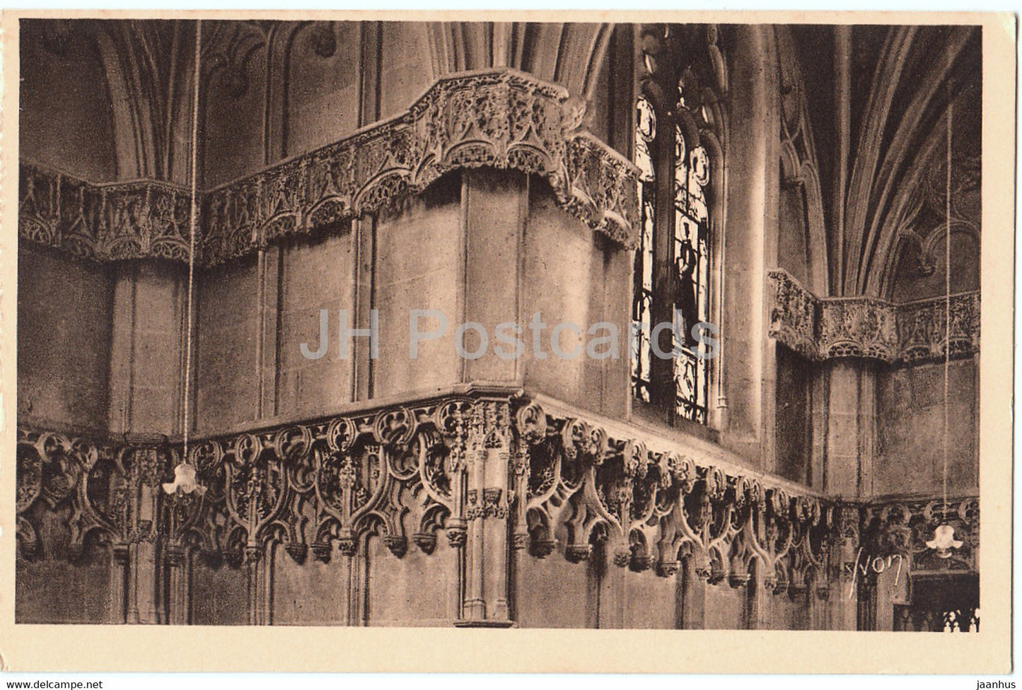 Chateau d'Amboise - Interieur de la Chapelle Saint Hubert - 104 - castle - old postcard - France - unused - JH Postcards