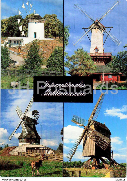 Internationales Muhlenmuseum - Gifhorn - windmill - Germany - unused - JH Postcards