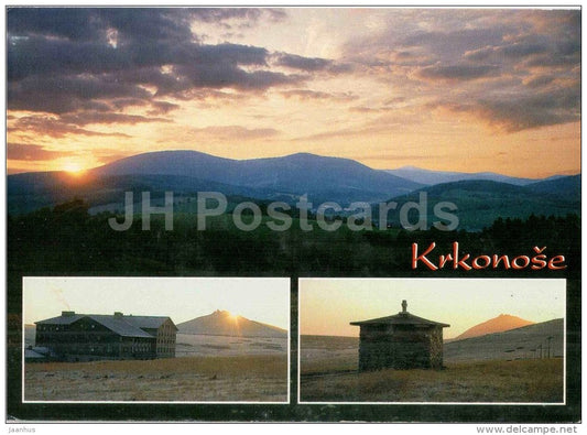 Krkonose - Snezka mountain - Cerna Hora - The Giant Mountains - Czech Republic - used 1995 - JH Postcards