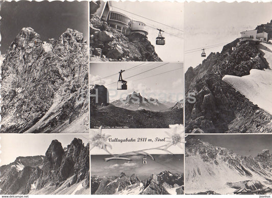 Vallugabahn 2811 m - Tirol - cable car - mountain - Austria - unused - JH Postcards
