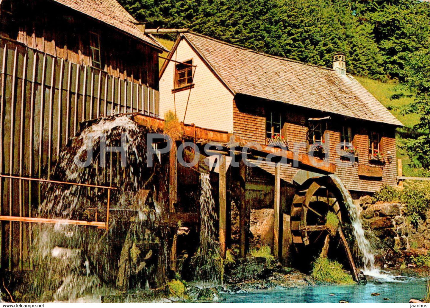 Schwarzwald - Sagemuhle im Hexenloch - watermill - 100-14 - Germany - unused - JH Postcards