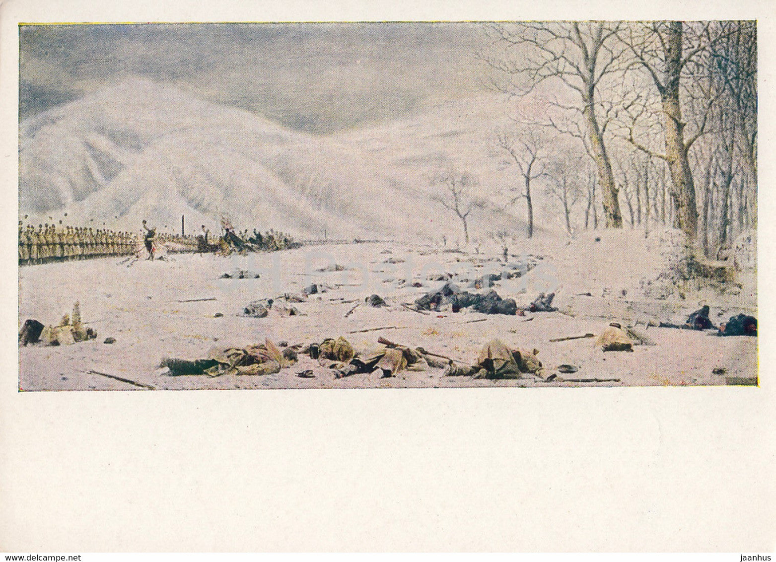 painting by Vasily Vereshchagin - Shipka Sheinovo - Skobelev - military - Russian art - Russia USSR - unused - JH Postcards