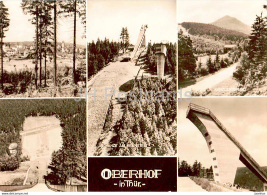 Oberhof in Thur - ski jumping hill - sport - 1967 - Germany DDR - used - JH Postcards
