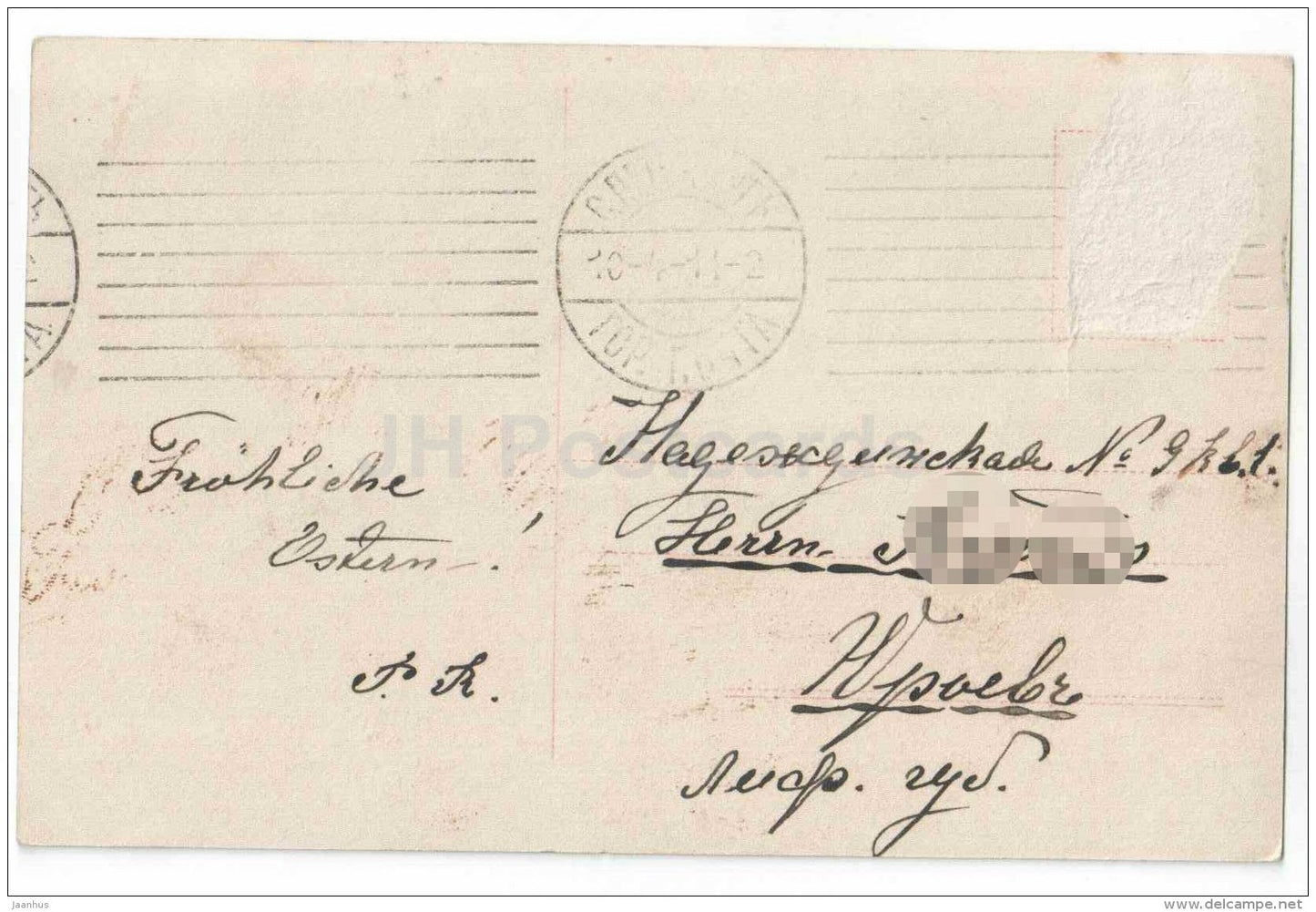 girl - children - La Petit Jupe-Culotte - hat - 2785/86 - circulated in Imperial Russia Estonia 1911 - JH Postcards