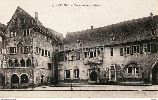 Colmar - Comissariat de Police - Police station - 47 - old postcard - France - unused - JH Postcards