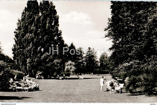 Bad Pyrmont - Liegewiese - Deutschlands schonster Kurpark - old postcard - Germany - used - JH Postcards