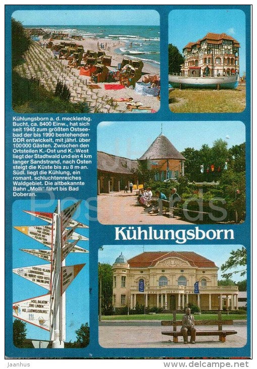 Ostseebad Kühlungsborn - Strand - beach - EUROPA - Germany - 1992 gelaufen - JH Postcards