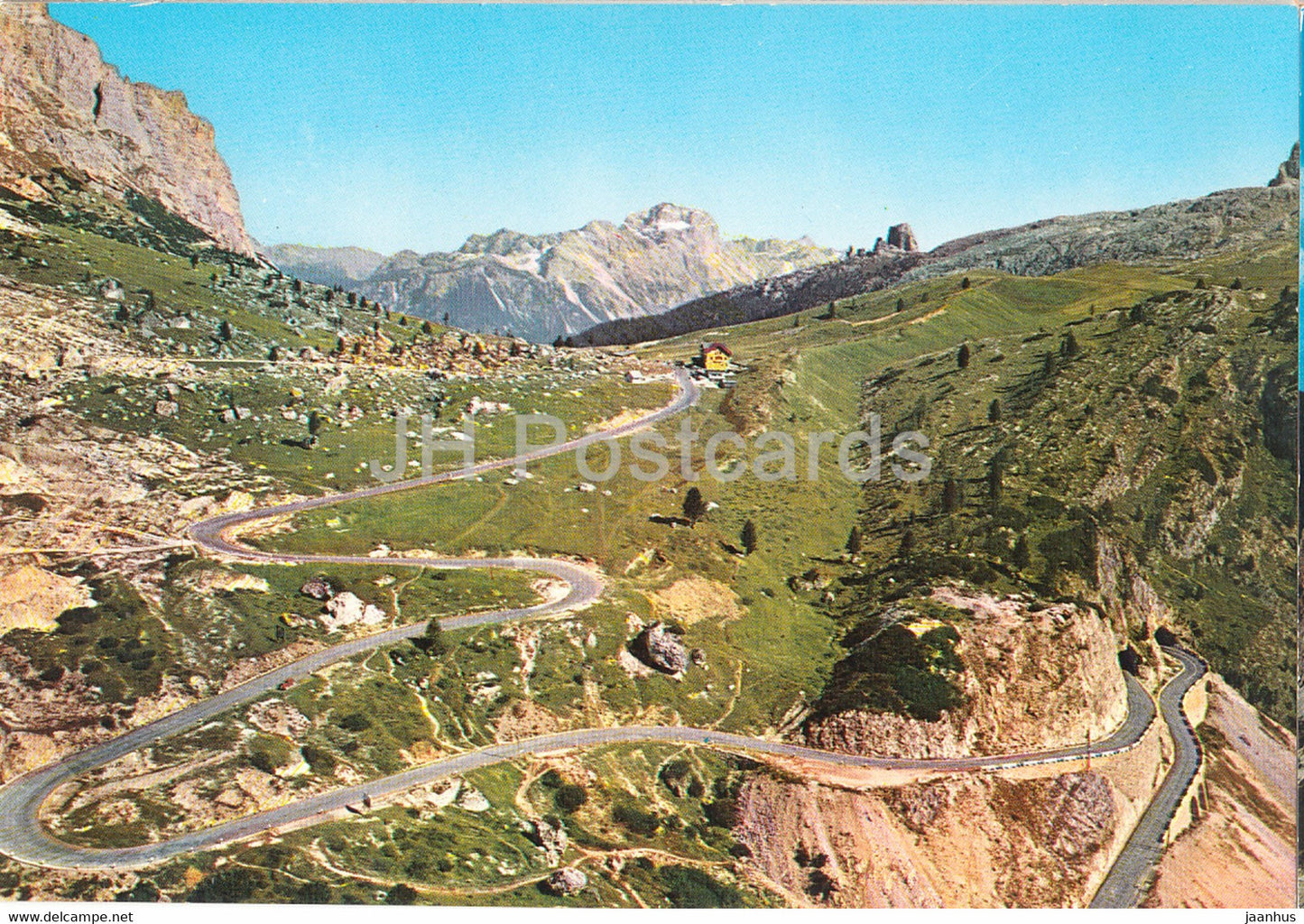 Delle Dolomiti - Il Passo Falzarego 2117 m - Sorrapis - Cinque Torri - Italy - unused - JH Postcards