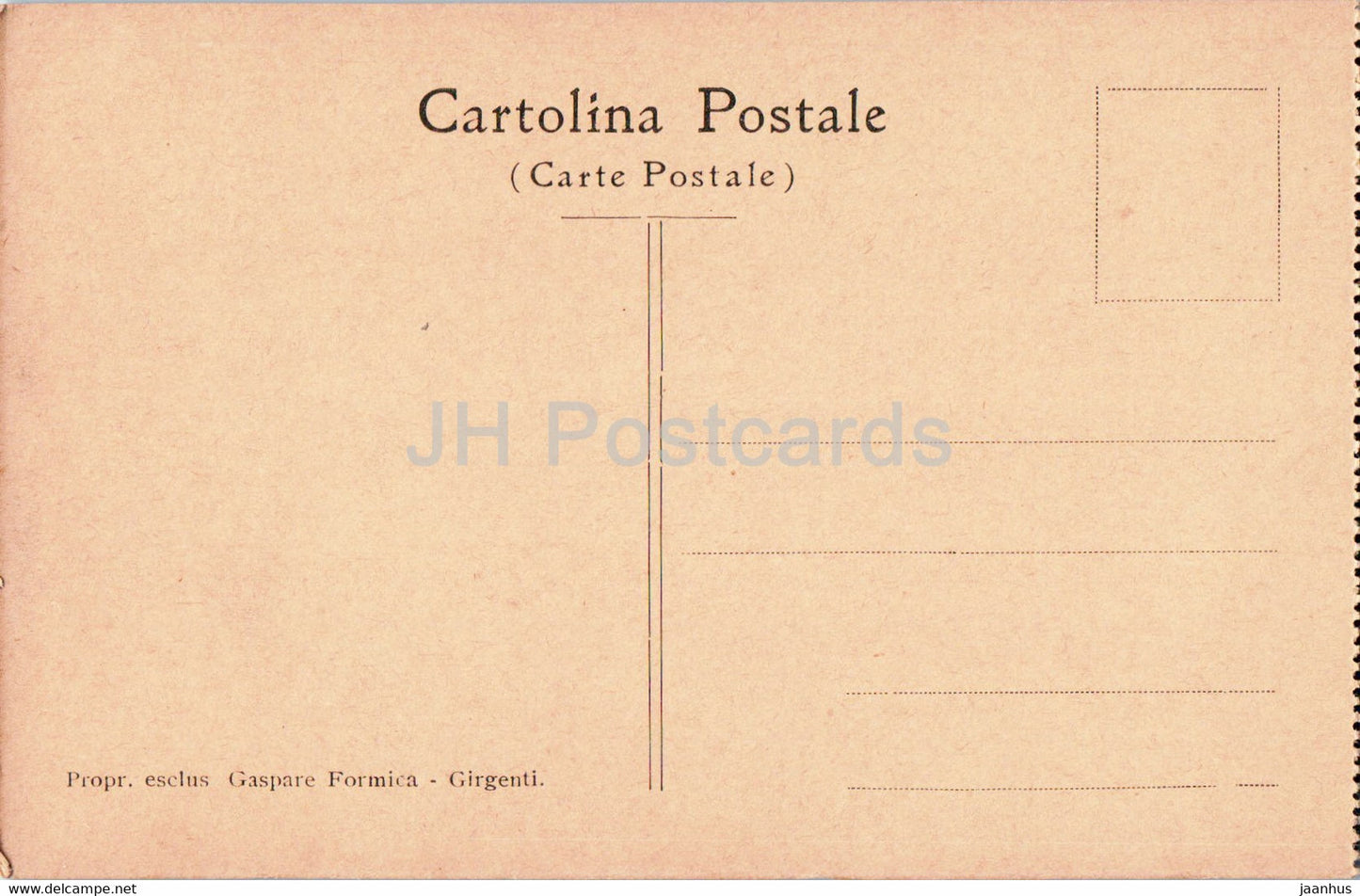 Girgenti - Avanzi del Tempio di Giove Olimpico - Jupiter Temple - ancient world - old postcard - Italy - unused