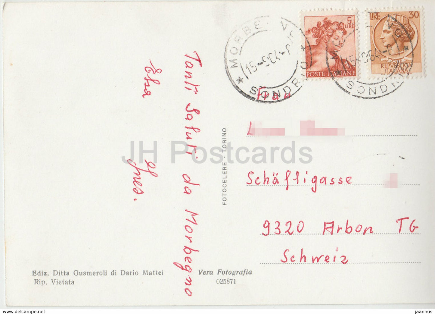 Morbegno e Prealpi - Orobie - 1964 - Italy - used