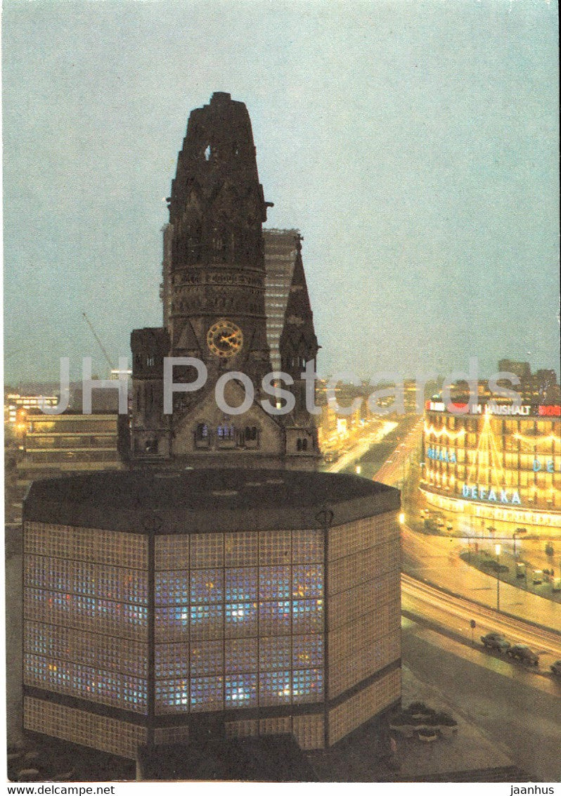Berlin - Kaiser Wilhelm Gedachtniskirche - Germany - unused - JH Postcards