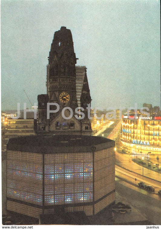 Berlin - Kaiser Wilhelm Gedachtniskirche - Germany - unused - JH Postcards