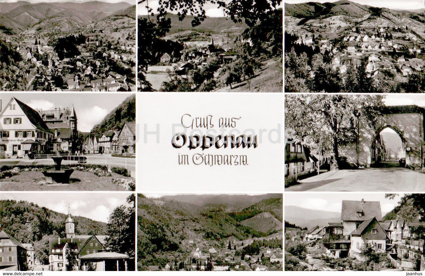 Gruss aus Oppenau im Schwarzw - old postcard - 1959 - Germany - used - JH Postcards