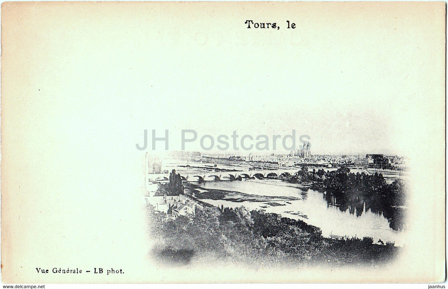 Le Tours - Vue Generale - old postcard - France - unused - JH Postcards