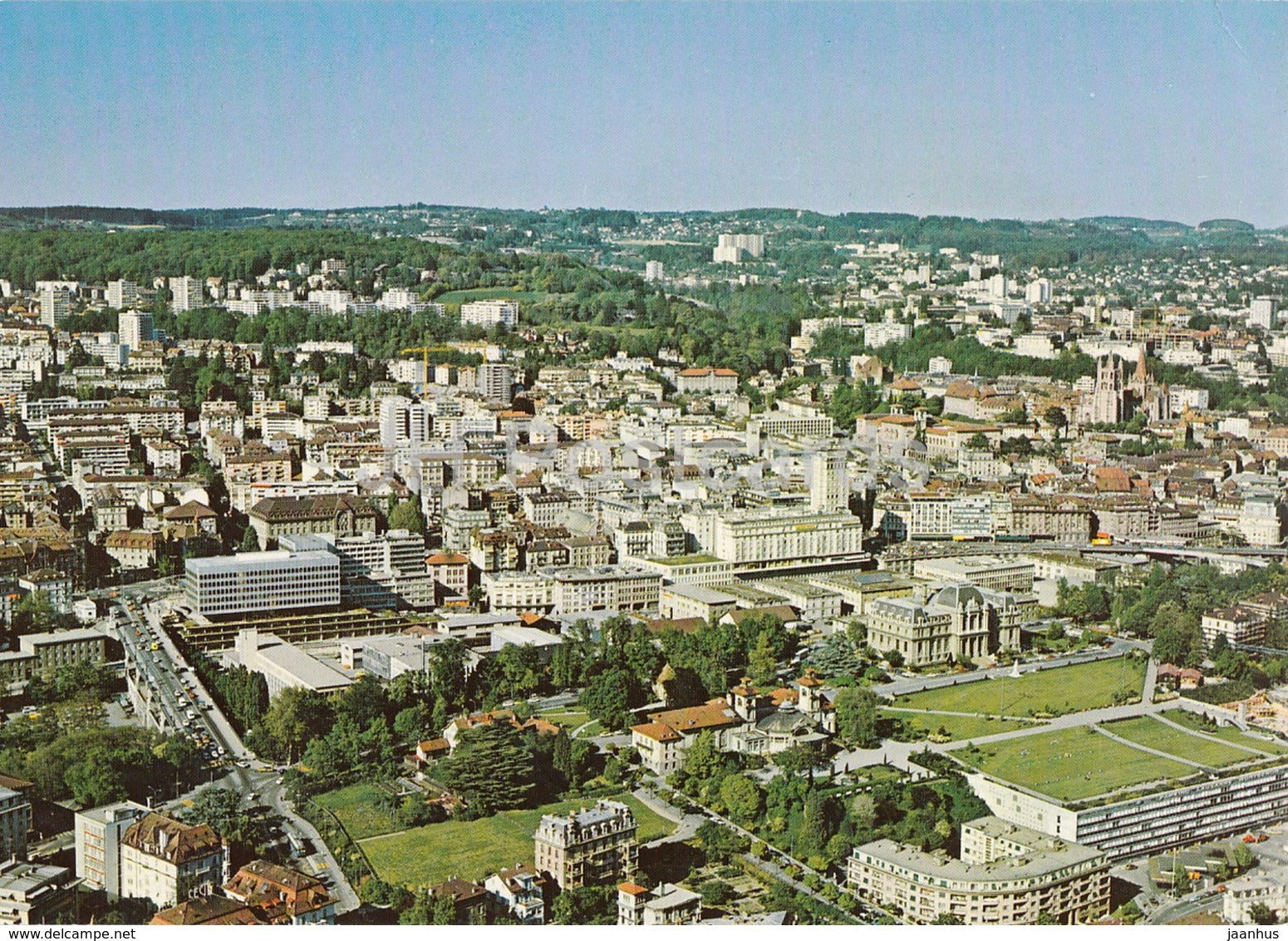 Lausanne - Pont Chauderon et vue generale - 8261 - Switzerland - unused - JH Postcards