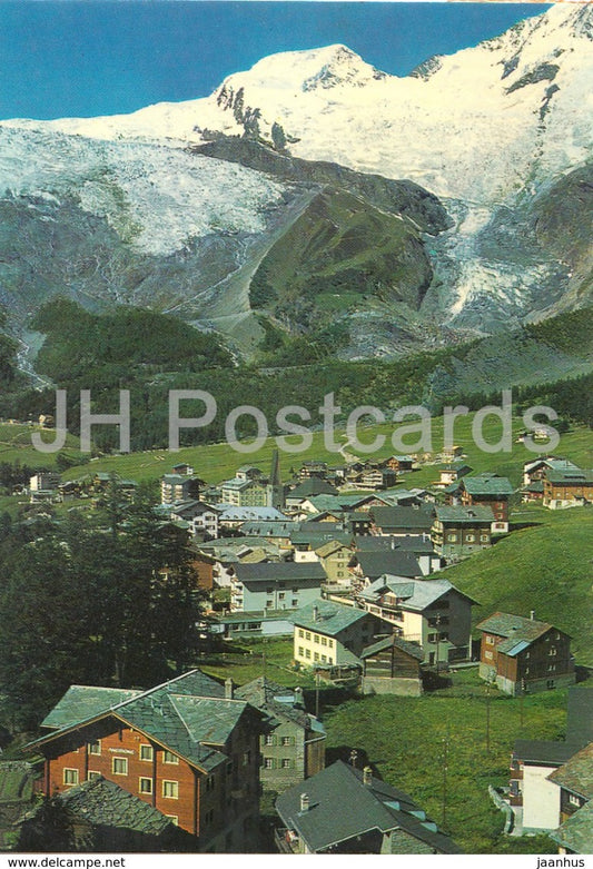 Saas Fee - Alphubel - 513 - 1982 - Switzerland - used - JH Postcards