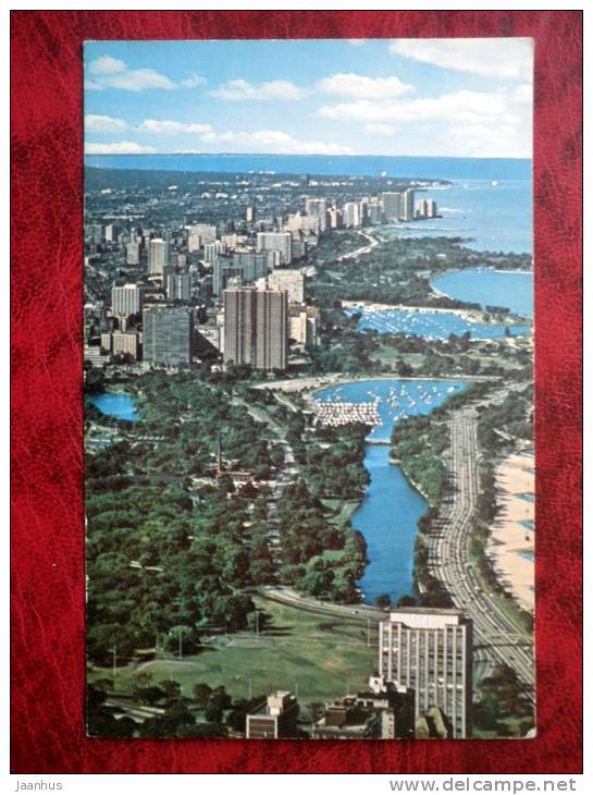 Spectacular North Shore - Chicago - Illinois - USA - unused (numbers written backside) - JH Postcards