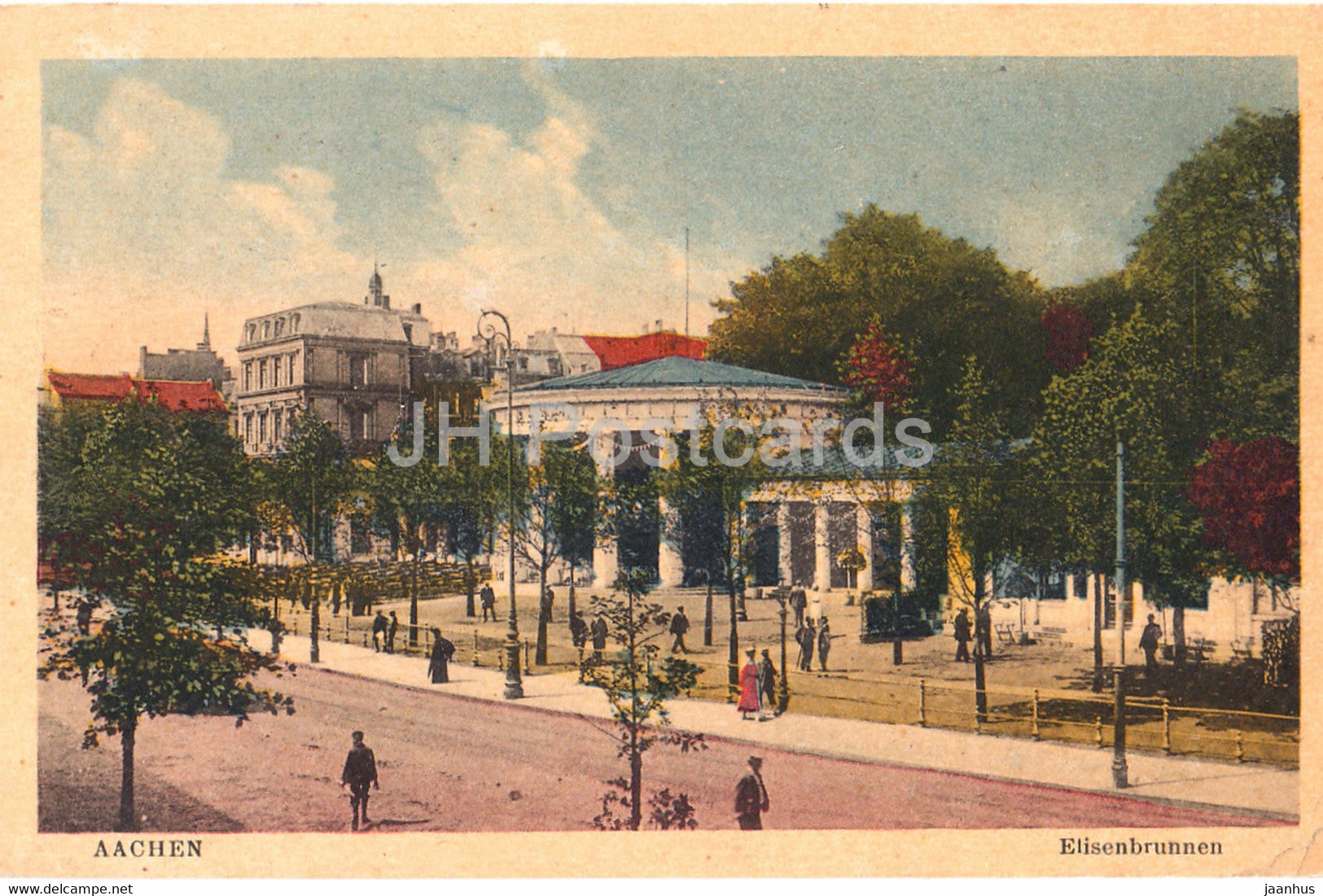 Aachen - Elisenbrunnen - 13017 - old postcard - 1924 - Germany - used - JH Postcards